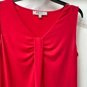Kasper Women's Red Sleeveless Top